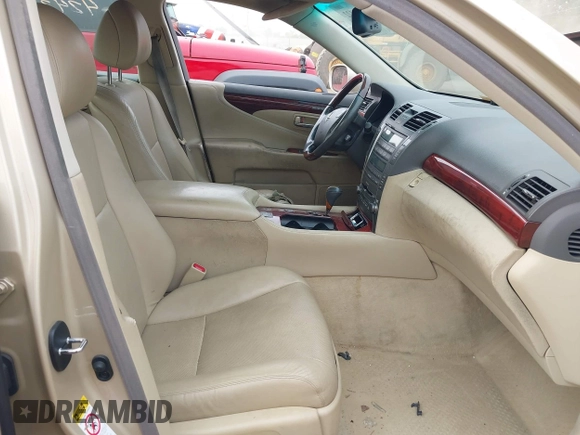2007 Lexus LS 460 with VIN JTHBL46F775033849, listed as a IAAI auction lot 42426122 with 255,911 mi miles and . Bid and sale history available at DreamBid. Image 5.