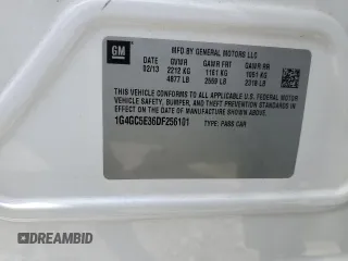 2013 Buick LaCrosse Leather z VIN 1G4GC5E36DF256101, wystawiony jako Copart lot #58335335 z przebiegiem 99 118 mil mil oraz Szkoda całkowita • Salvage title. Historia ofert i sprzedaży dostępna na DreamBid. Obrazek 12.