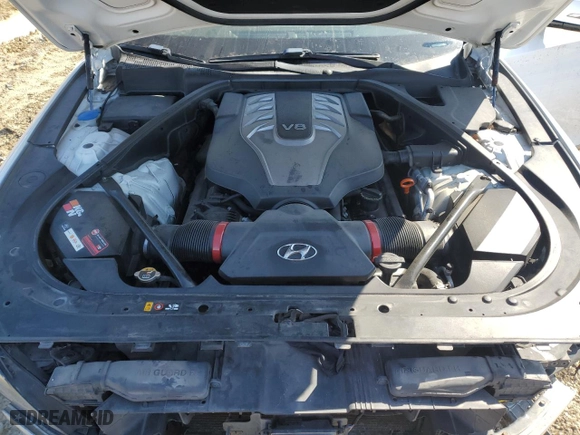 2015 Hyundai Genesis 5.0L with VIN KMHGN4JF7FU041748, listed as a Copart auction lot 45913585 with 132,109 mi miles and Salvage Title. Bid and sale history available at carsss.com. Image 11.