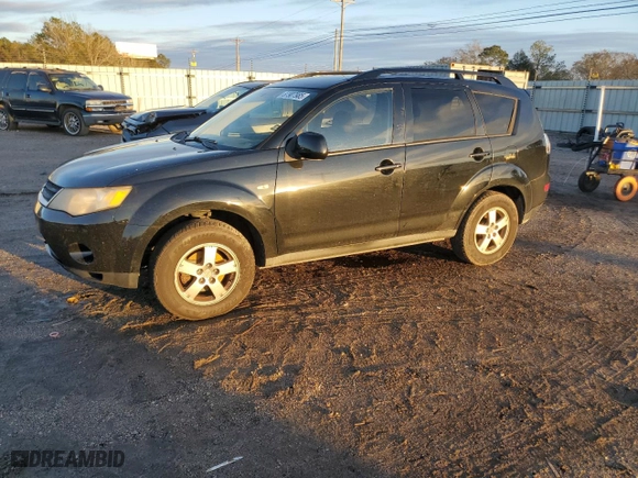 2007 Mitsubishi Outlander ES with VIN JA4MS31X17Z004860, listed as a Copart auction lot 87907985 with 175,890 mi miles and Salvage Title. Bid and sale history available at carsss.com. Image 1.
