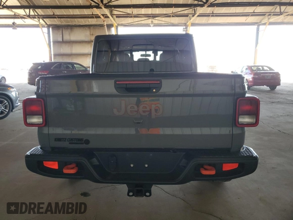 2021 Jeep Gladiator Mojave with VIN 1C6JJTEGXML578689, listed as a Copart auction lot 50563015 with 36,555 mi miles and Salvage Title. Bid and sale history available at DreamBid. Image 6.