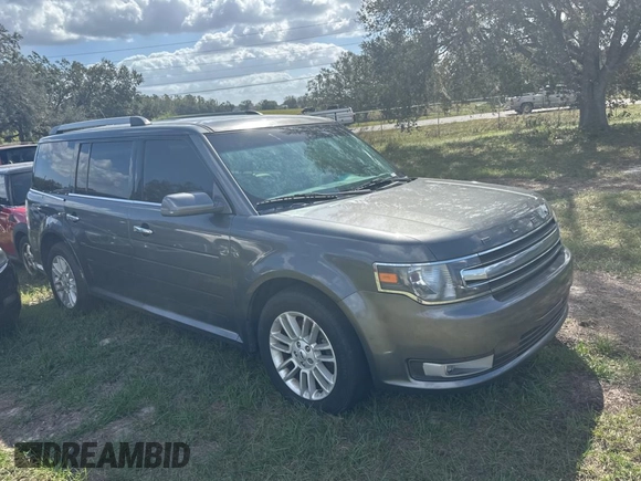 2016 Ford Flex SEL z VIN 2FMGK5C83GBA09724, wystawiony jako Copart lot #80993314 z przebiegiem 188 103 mil mil oraz Czysty tytuł • Clean title. Historia ofert i sprzedaży dostępna na DreamBid. Obrazek 1.