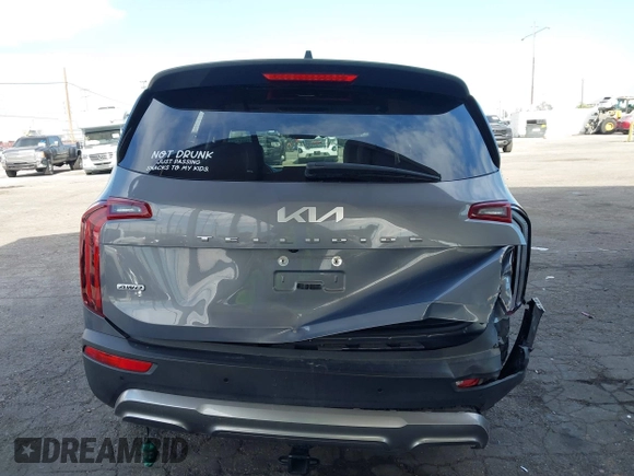 2022 Kia Telluride S with VIN 5XYP6DHC4NG205678, listed as a IAAI auction lot 42012713 with 56,783 mi miles and . Bid and sale history available at DreamBid. Image 16.