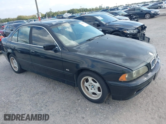 2002 BMW 5 Series 530iA with VIN WBADT63442CH91578, listed as a IAAI auction lot 41249127 with Not Provided miles. Bid and sale history available at carsss.com. Image 1.
