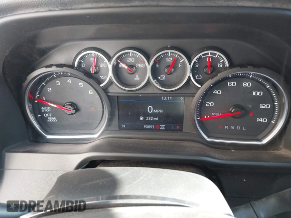 2020 Chevrolet Silverado 1500 LT with VIN 1GCRYDEDXLZ225299, listed as a IAAI auction lot 41374754 with 90,853 mi miles. Bid and sale history available at carsss.com. Image 7.