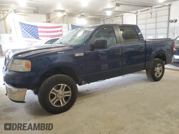 2007 Ford F-150 XLT with VIN 1FTPW14V77FA40978, listed as a Copart auction lot 50758655 with 185,243 mi miles and Salvage Title. Bid and sale history available at carsss.com. Image 1.