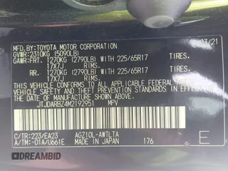 2021 Lexus NX 300 z VIN JTJDARBZ4M2192951, wystawiony jako IAAI lot #42260921 z przebiegiem 21 541 mil mil oraz . Historia ofert i sprzedaży dostępna na DreamBid. Obrazek 9.
