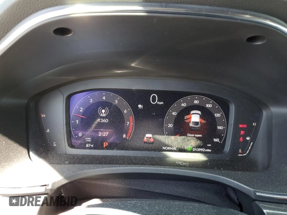 2023 Acura Integra w/A-Spec Package with VIN 19UDE4H38PA007485, listed as a Copart auction lot 71814614 with 13,992 mi miles and Salvage Title. Bid and sale history available at carsss.com. Image 9.