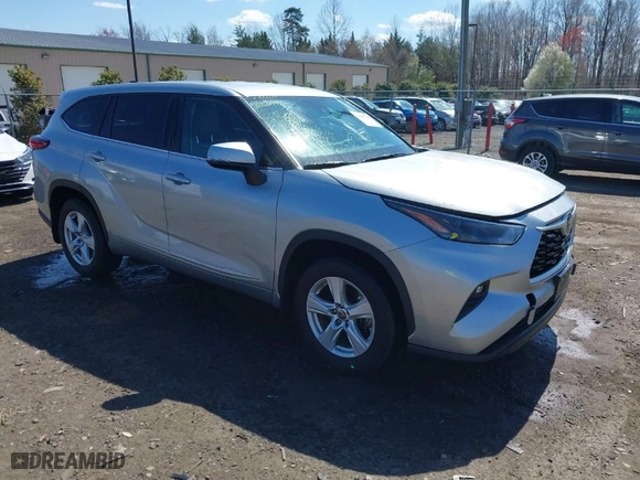 2023 Toyota Highlander L with VIN 5TDKDRAH6PS502220, listed as a IAAI auction lot 41907736 with 67,977 mi miles. Bid and sale history available at carsss.com. Image 1.