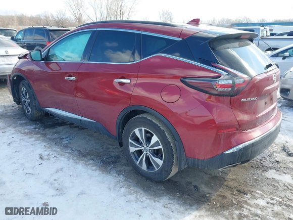 2020 Nissan Murano SV with VIN 5N1AZ2BS7LN145138, listed as a IAAI auction lot 41537154 with 29,730 mi miles. Bid and sale history available at carsss.com. Image 3.