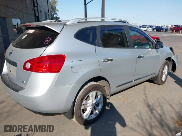2013 Nissan Rogue SL with VIN JN8AS5MT1DW029823, listed as a IAAI auction lot 40257295 with 113,470 mi miles. Bid and sale history available at carsss.com. Image 4.
