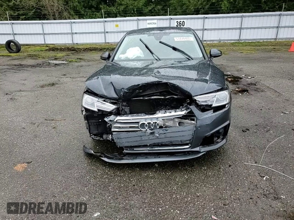 2019 Audi A4 Premium with VIN WAUDNAF49KN020284, listed as a Copart auction lot 51478405 with 68,193 mi miles and Salvage Title. Bid and sale history available at DreamBid. Image 10.
