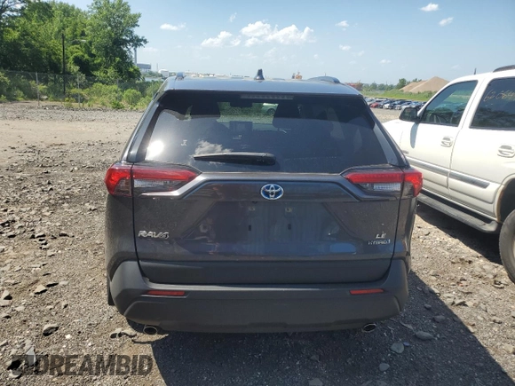 2023 Toyota RAV4 Hybrid LE with VIN JTMLWRFV5PD170957, listed as a Copart auction lot 62068505 with 7,880 mi miles and Salvage title. Bid and sale history available at DreamBid. Image 6.