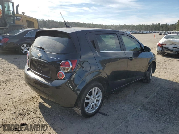 2014 Chevrolet Sonic LT with VIN 1G1JC6SH0E4197293, listed as a Copart auction lot 46496315 with 17,199 mi miles and Salvage Title. Bid and sale history available at carsss.com. Image 3.