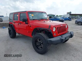 2015 Jeep Wrangler Unlimited Sport with VIN 1C4HJWDGXFL575918, listed as a IAAI auction lot 42349494 with Not provided miles and . Bid and sale history available at DreamBid. Image 1.