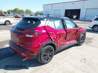 2021 Nissan Kicks SR with VIN 3N1CP5DV1ML557572, listed as a IAAI auction lot 41791402 with 37,486 mi miles. Bid and sale history available at carsss.com. Image 4.