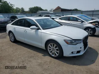 2013 Audi A6 Premium Plus with VIN WAUGFAFCXDN087416, listed as a Copart auction lot 59967605 with 112,279 mi miles and Salvage title. Bid and sale history available at DreamBid. Image 4.