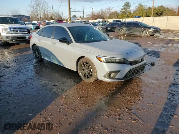 2024 Honda Civic Sedan Sport with VIN 2HGFE2F50RH526455, listed as a Copart auction lot 43948805 with 10,820 mi miles and Salvage Title. Bid and sale history available at carsss.com. Image 10.