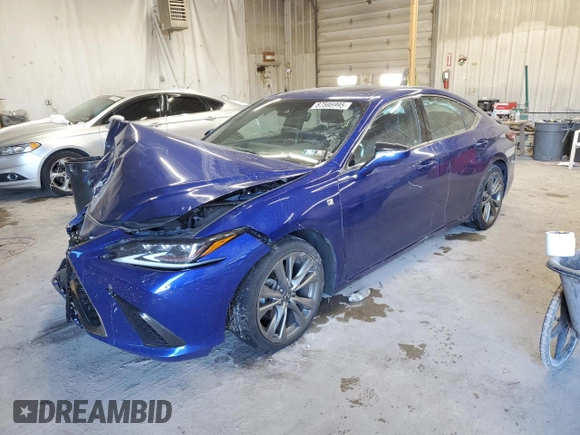 2019 Lexus ES 350 with VIN 58ABZ1B12KU002441, listed as a Copart auction lot 87595995 with Not provided miles and Salvage title. Bid and sale history available at DreamBid. Image 1.