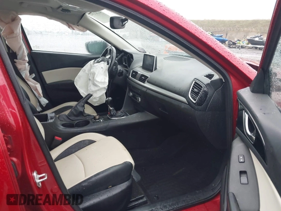 2015 Mazda 3 S Grand Touring with VIN JM1BM1M35F1255723, listed as a IAAI auction lot 41243394 with Not Provided miles and . Bid and sale history available at DreamBid. Image 5.