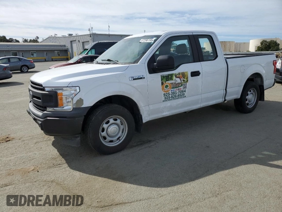 2018 Ford F-150 XL with VIN 1FTEX1CB8JKD59638, listed as a Copart auction lot 47296195 with 162,040 mi miles and Salvage title. Bid and sale history available at DreamBid. Image 1.
