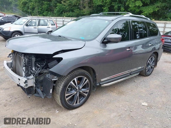 2020 Nissan Pathfinder Platinum z VIN 5N1DR2DM1LC585198, wystawiony jako IAAI lot #42451764 z przebiegiem 60 692 mil mil oraz . Historia ofert i sprzedaży dostępna na DreamBid. Obrazek 17.