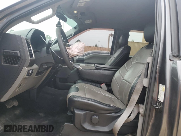2015 Ford F-150 XL with VIN 1FTEX1C8XFFA48801, listed as a Copart auction lot 43728595 with 144,829 mi miles and Salvage Title. Bid and sale history available at carsss.com. Image 7.