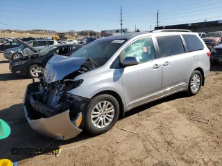 2015 Toyota Sienna XLE with VIN 5TDYK3DC6FS690247, listed as a Copart auction lot 44434225 with 0 mi miles and Non Repairable. Bid and sale history available at carsss.com. Image 1.