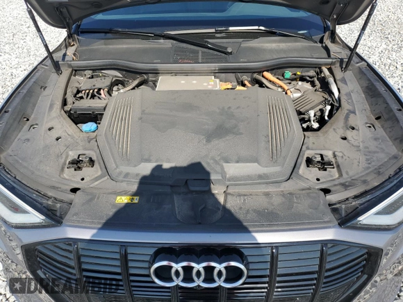2022 Audi e-tron Premium Plus with VIN WA1LAAGE8NB002750, listed as a Copart auction lot 57163615 with 50,009 mi miles and Salvage title. Bid and sale history available at DreamBid. Image 12.