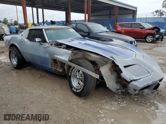 1979 Chevrolet Corvette with VIN 1Z8789S417643, listed as a Copart auction lot 79934384 with 48,973 mi miles and Salvage title. Bid and sale history available at DreamBid. Image 4.