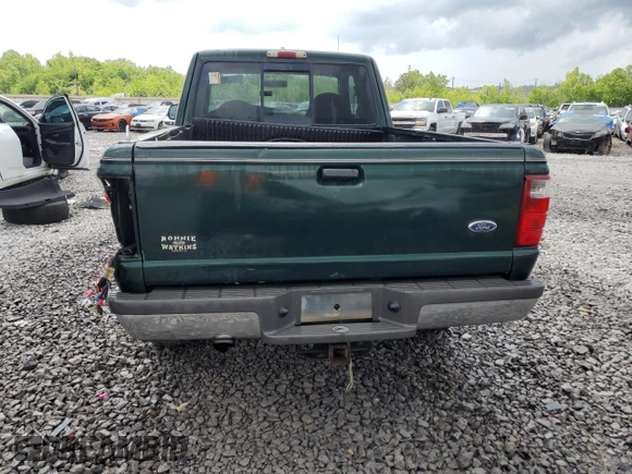 2002 Ford Ranger XL Fleet with VIN 1FTYR44U42PA17990, listed as a Copart auction lot 54319805 with 188,960 mi miles and Salvage title. Bid and sale history available at DreamBid. Image 6.
