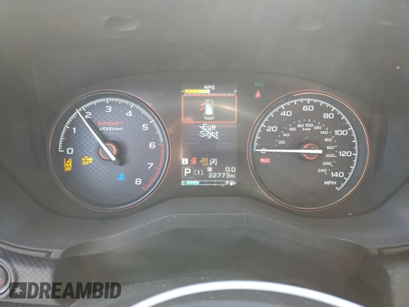 2023 Subaru Forester Special Sports with VIN JF2SKAJC8PH546995, listed as a Copart auction lot 62871705 with 22,773 mi miles and Salvage title. Bid and sale history available at DreamBid. Image 9.