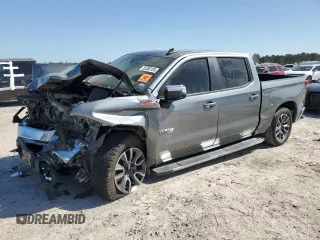 2020 Chevrolet Silverado 1500 LT with VIN 3GCUYDED2LG112375, listed as a Copart auction lot 52380105 with 61,054 mi miles and Salvage Title. Bid and sale history available at DreamBid. Image 1.