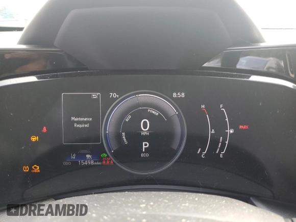 2023 Lexus NX with VIN 2T2AKCEZ1PC012242, listed as a Copart auction lot 69171924 with 15,498 mi miles and Salvage Title. Bid and sale history available at carsss.com. Image 9.