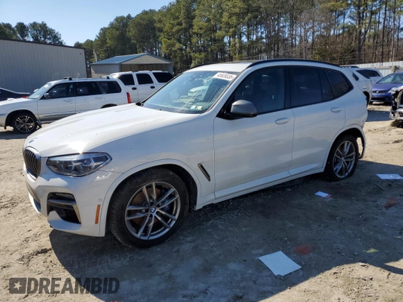 2020 BMW X3 M40i with VIN 5UXTY9C02LLE59735, listed as a Copart auction lot 45928335 with 82,456 mi miles and Salvage Title. Bid and sale history available at DreamBid. Image 1.