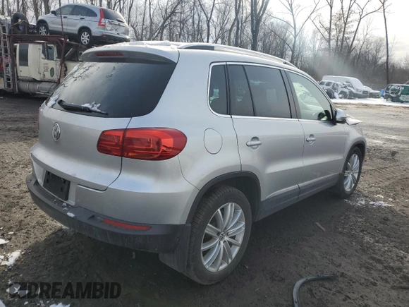2016 Volkswagen Tiguan S with VIN WVGBV7AXXGW554423, listed as a Copart auction lot 44310835 with 123,118 mi miles and Salvage Title. Bid and sale history available at DreamBid. Image 3.