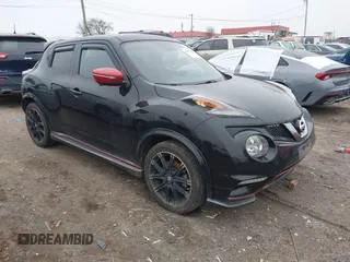 2015 Nissan Juke S with VIN JN8AF5MVXFT561730, listed as a IAAI auction lot 41497780 with 54,408 mi miles and . Bid and sale history available at carsss.com. Image 1.