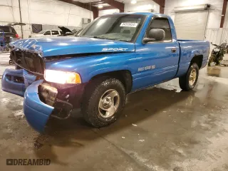 1999 Dodge Ram 1500 with VIN 1B7HC16Y8XS203553, listed as a Copart auction lot 84555834 with 163,360 mi miles and Salvage Title. Bid and sale history available at carsss.com. Image 1.