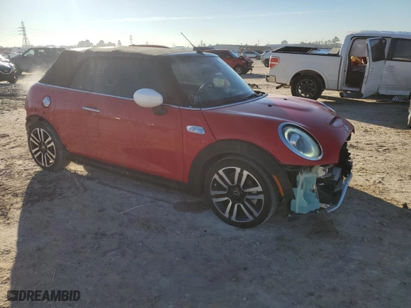 2021 MINI Convertible Cooper S with VIN WMWWJ5C05M3M41558, listed as a Copart auction lot 84154054 with NaN miles and Salvage Title. Bid and sale history available at carsss.com. Image 4.