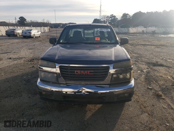 2005 GMC Canyon SL Z85 with VIN 1GTCS148858240144, listed as a Copart auction lot 43512705 with 0 mi miles and Clean Title. Bid and sale history available at carsss.com. Image 5.