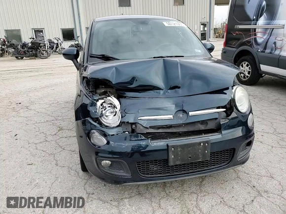 2013 FIAT 500 Sport with VIN 3C3CFFBRXDT544786, listed as a Copart auction lot 50121905 with 109,455 mi miles and Salvage Title. Bid and sale history available at carsss.com. Image 10.
