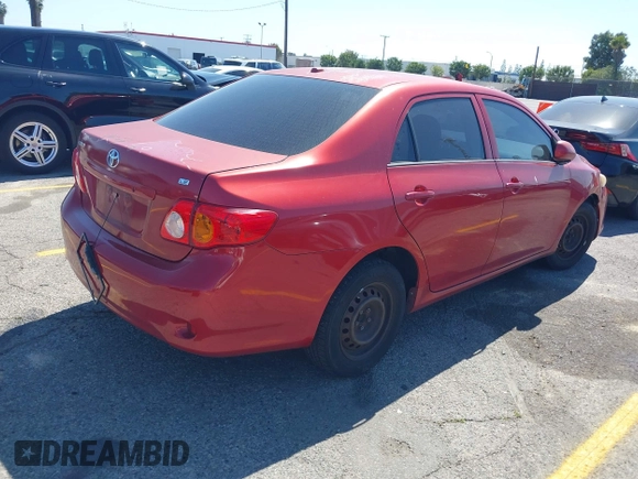 2009 Toyota Corolla with VIN 2T1BU40E69C171984, listed as a IAAI auction lot 41980481 with 195,987 mi miles. Bid and sale history available at carsss.com. Image 4.