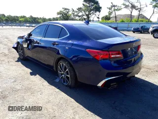 2018 Acura TLX with VIN 19UUB2F31JA009666, listed as a Copart auction lot 50445212 with 76,682 mi miles. Bid and sale history available at carsss.com. Image 3.