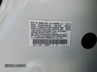 2016 Honda Pilot EX-L with VIN 5FNYF5H71GB034413, listed as a Copart auction lot 50452695 with 118,907 mi miles and Salvage Title. Bid and sale history available at DreamBid. Image 13.