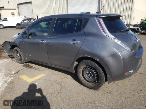 2015 Nissan LEAF SV with VIN 1N4AZ0CP4FC307459, listed as a Copart auction lot 47278443 with 91,558 mi miles. Bid and sale history available at carsss.com. Image 2.