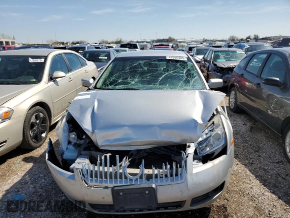 2009 Mercury Milan with VIN 3MEHM07Z29R631758, listed as a Copart auction lot 47096485 with Not provided miles and Salvage title. Bid and sale history available at DreamBid. Image 5.