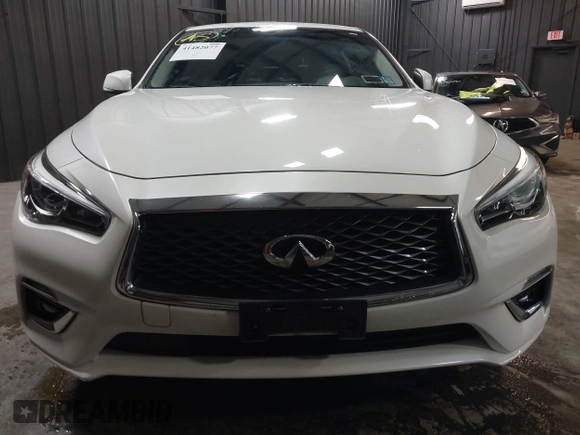 2020 Infiniti Q50 Luxe with VIN JN1EV7AR4LM251732, listed as a IAAI auction lot 41482077 with 12,799 mi miles and . Bid and sale history available at DreamBid. Image 6.