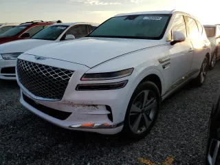 2022 Genesis GV80 with VIN KMUHB4SB5NU094599, listed as a Copart auction lot 73830934 with 0 mi miles and Non Repairable. Bid and sale history available at carsss.com. Image 1.