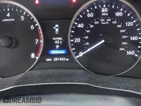 2013 Lexus ES 250 with VIN JTHBK1GG0D2033178, listed as a IAAI auction lot 41423552 with 281,442 mi miles and . Bid and sale history available at DreamBid. Image 15.
