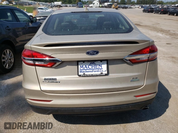 2019 Ford Fusion SE with VIN 3FA6P0HD3KR172819, listed as a Copart auction lot 66011524 with 57,895 mi miles and Salvage Title. Bid and sale history available at carsss.com. Image 6.